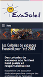 Mobile Screenshot of colonie-evasoleil.com